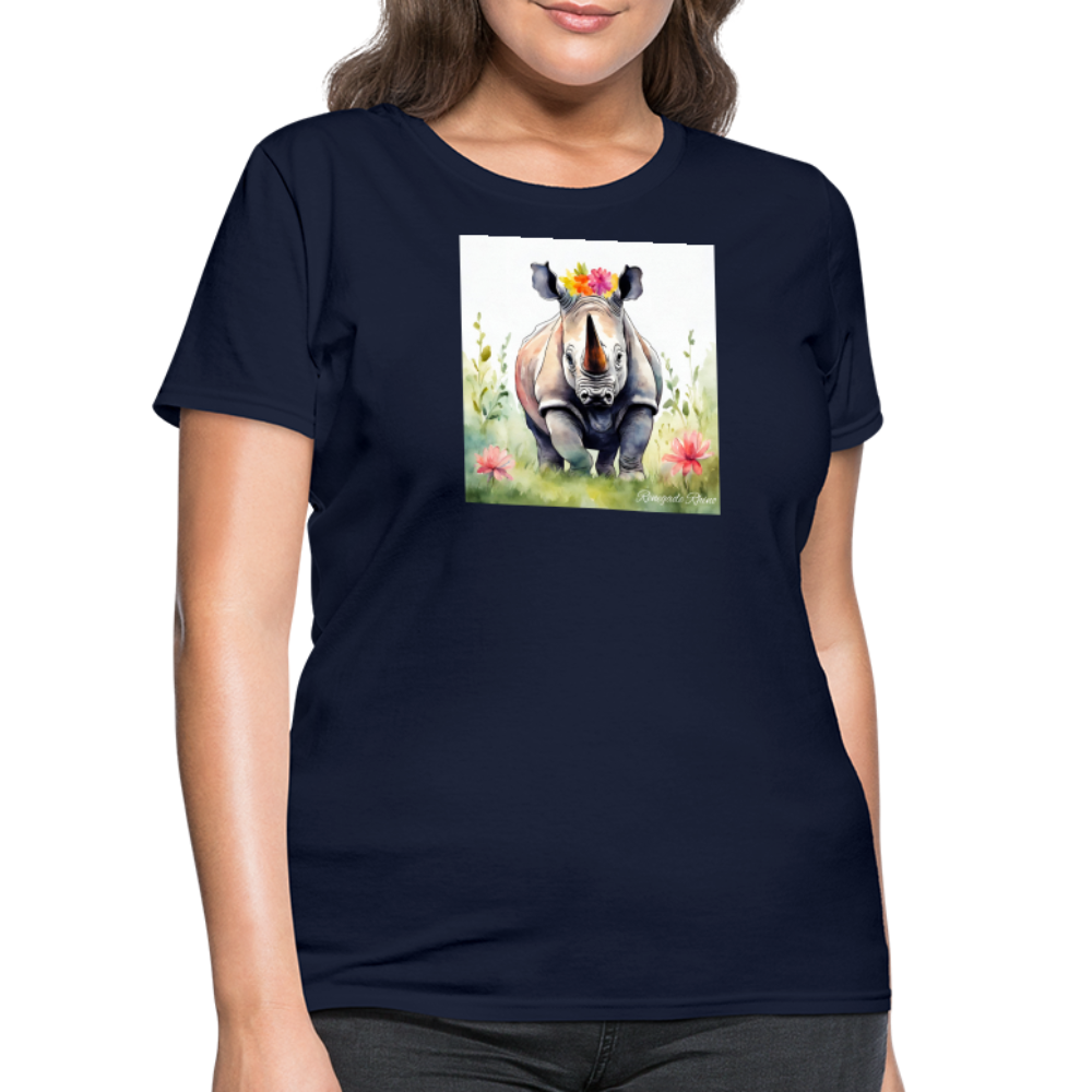 Flower Princess Women's Tee - navy