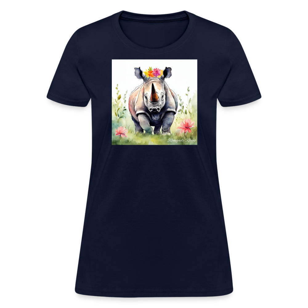 Flower Princess Women's Tee - navy