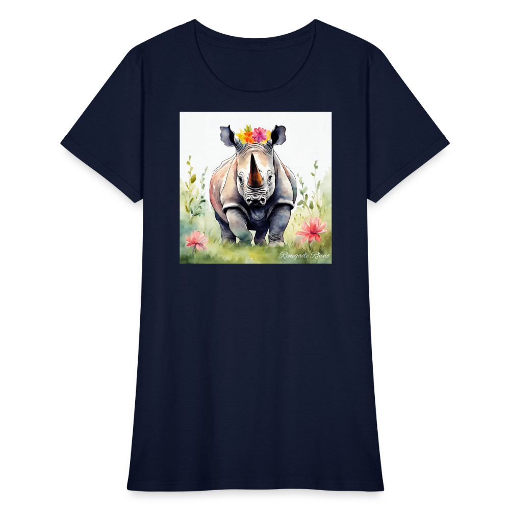 Flower Princess Women's Tee - navy