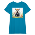 Flower Princess Women's Tee - turquoise