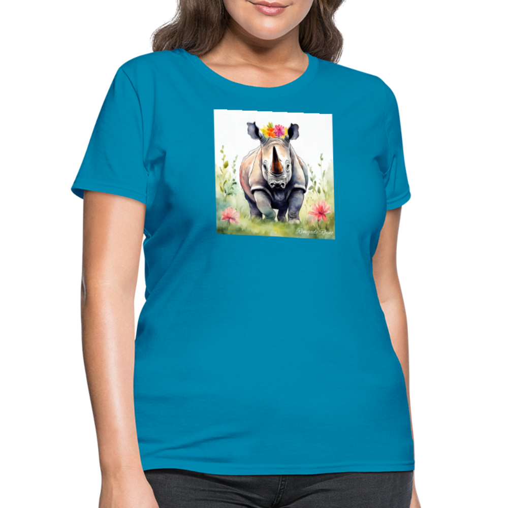 Flower Princess Women's Tee - turquoise