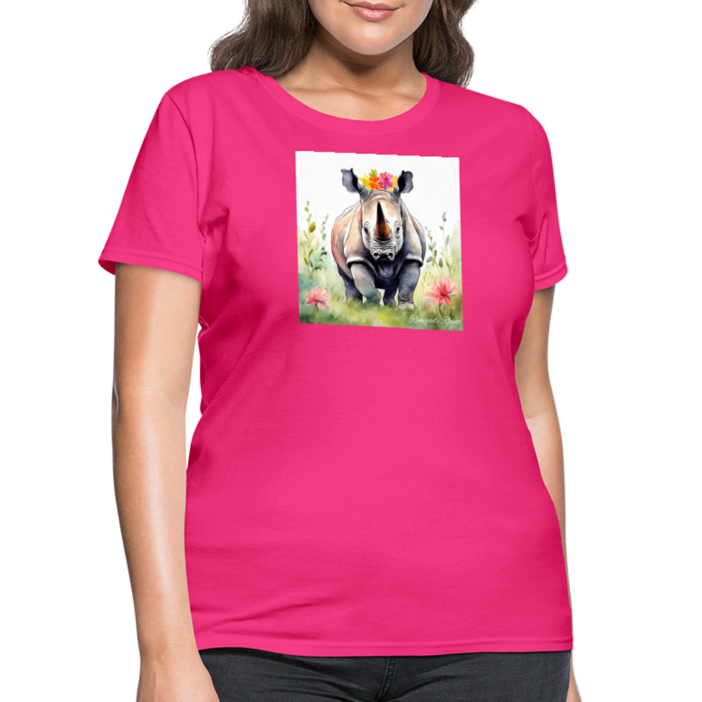 Flower Princess Women's Tee - fuchsia