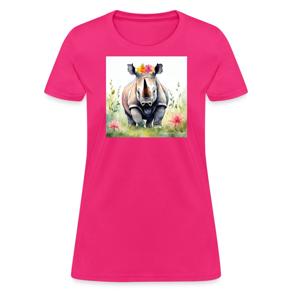 Flower Princess Women's Tee - fuchsia