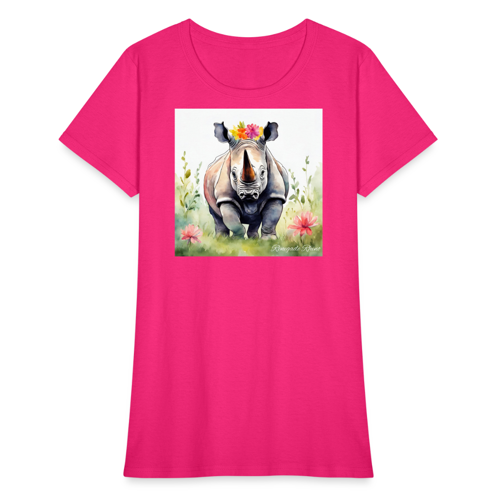 Flower Princess Women's Tee - fuchsia