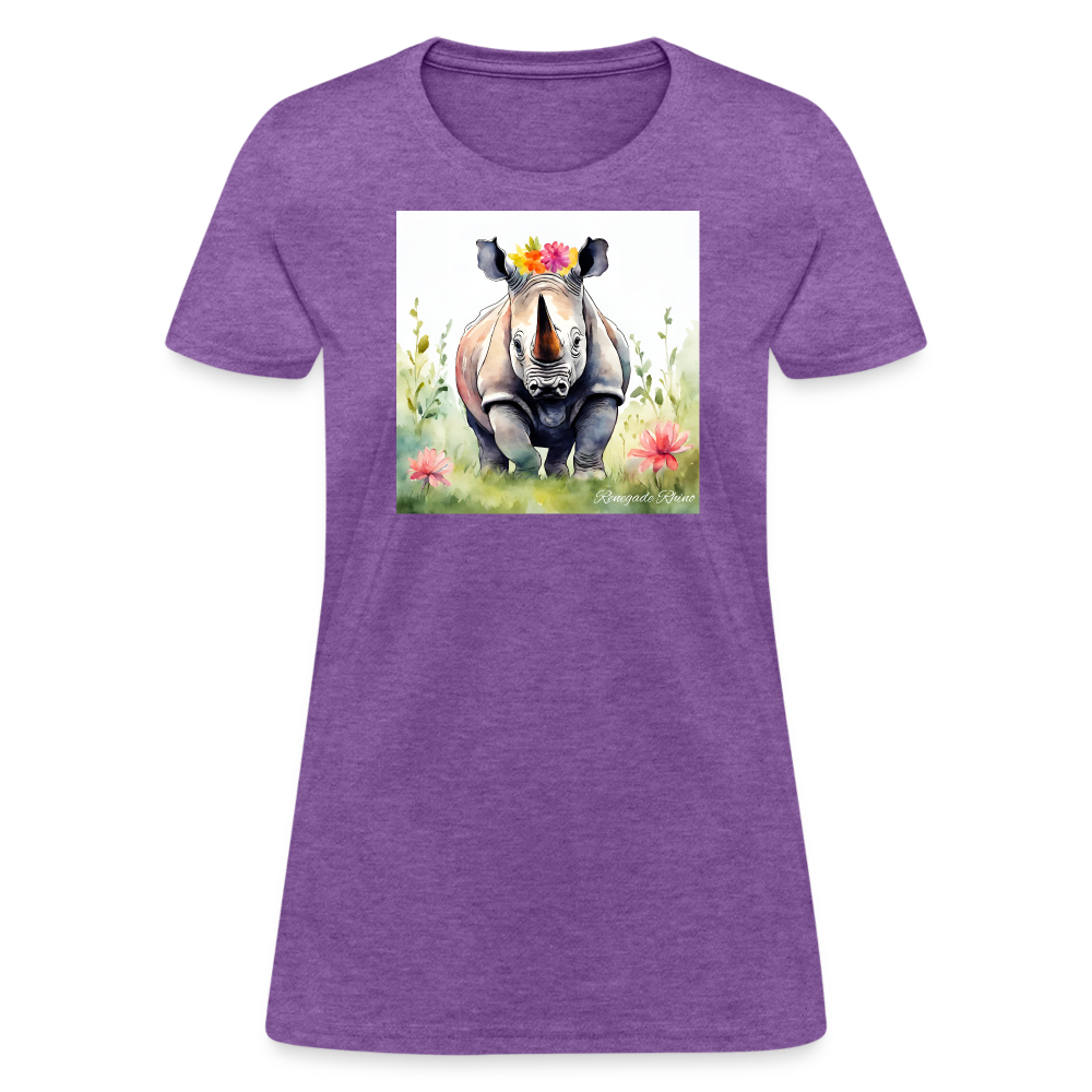 Flower Princess Women's Tee - purple heather