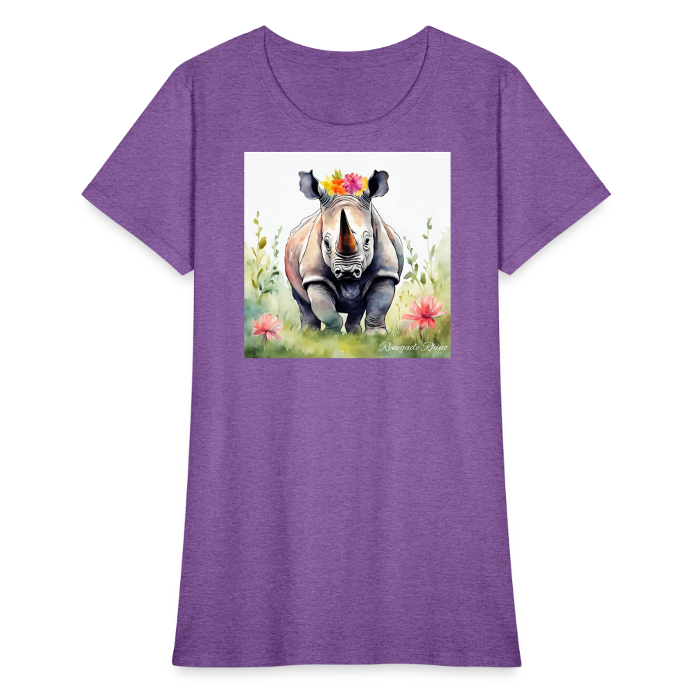 Flower Princess Women's Tee - purple heather