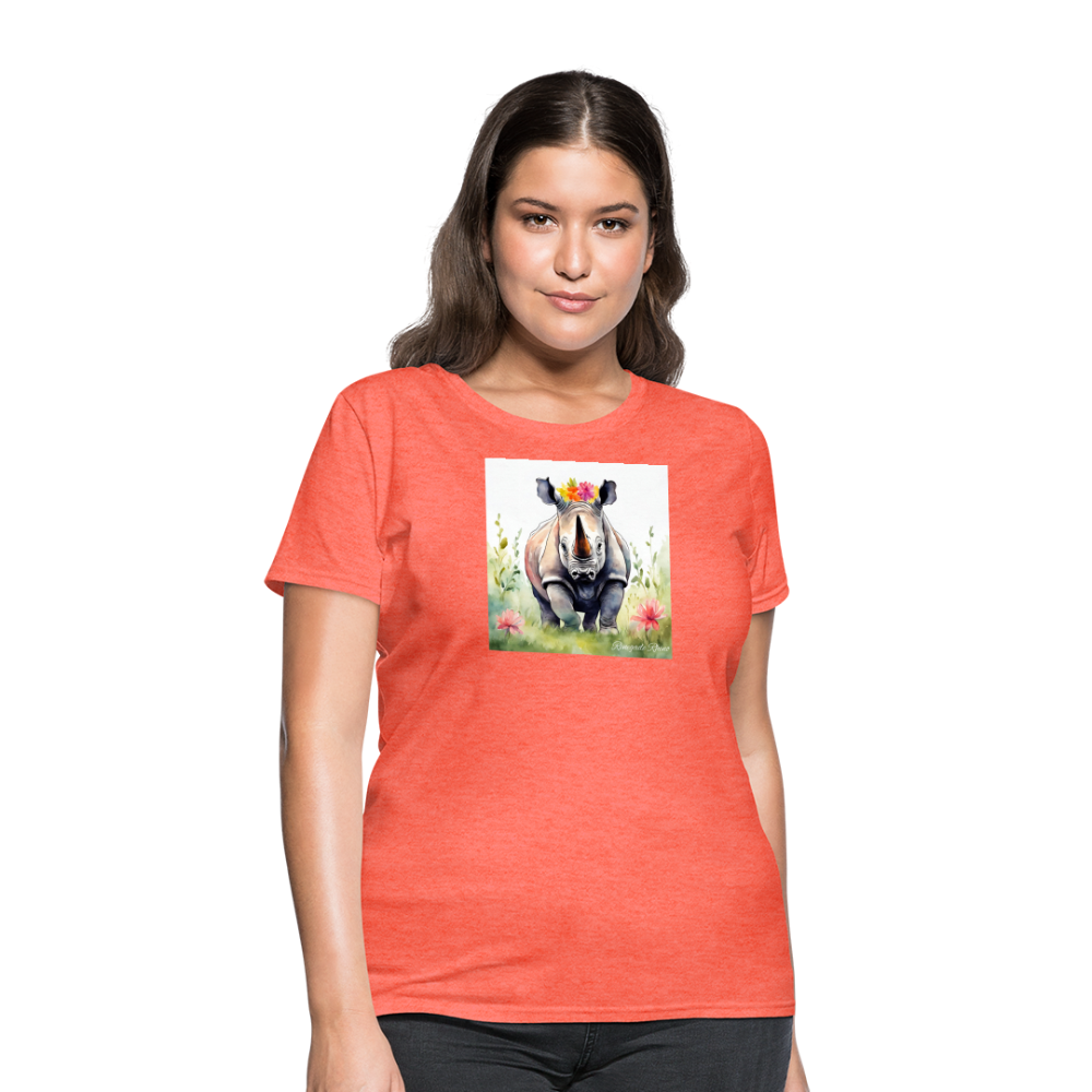 Flower Princess Women's Tee - heather coral