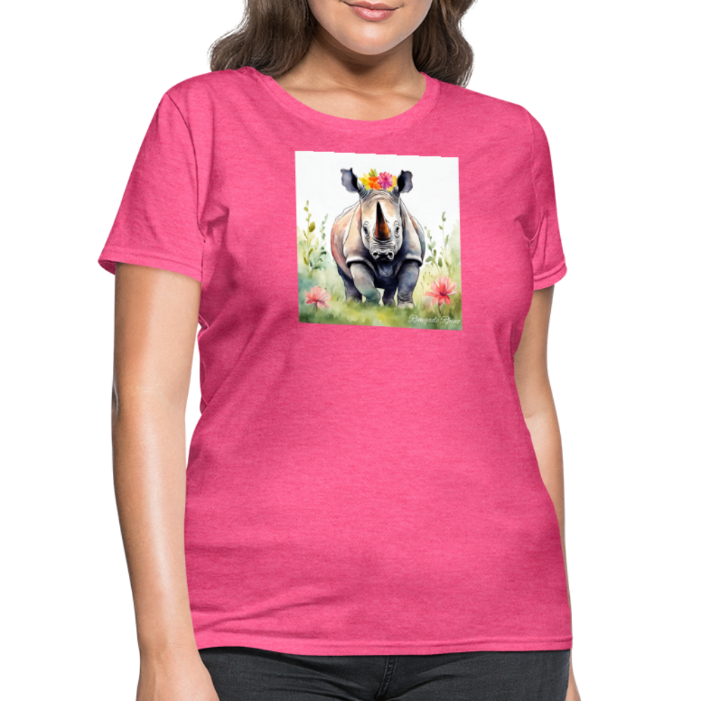 Flower Princess Women's Tee - heather pink