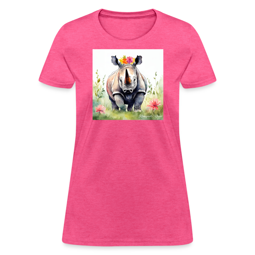 Flower Princess Women's Tee - heather pink